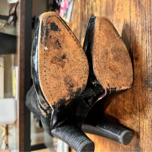 Via Spiga Black patent leather and suede boots size 7.5 - Picture 6 of 12